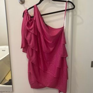 BCBG pinkflair dress size xs